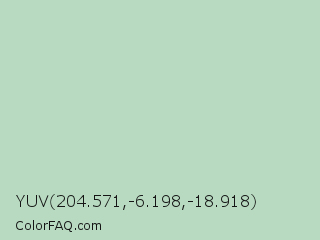 YUV 204.571,-6.198,-18.918 Color Image