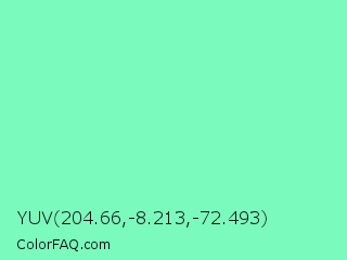 YUV 204.66,-8.213,-72.493 Color Image