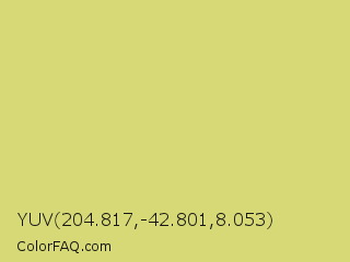 YUV 204.817,-42.801,8.053 Color Image