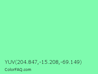 YUV 204.847,-15.208,-69.149 Color Image