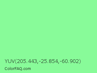 YUV 205.443,-25.854,-60.902 Color Image