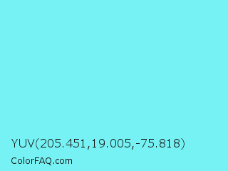 YUV 205.451,19.005,-75.818 Color Image