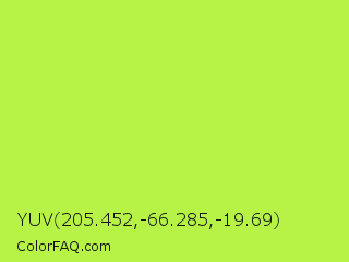 YUV 205.452,-66.285,-19.69 Color Image