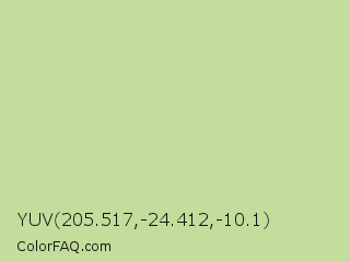 YUV 205.517,-24.412,-10.1 Color Image