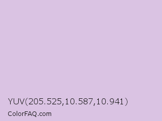 YUV 205.525,10.587,10.941 Color Image