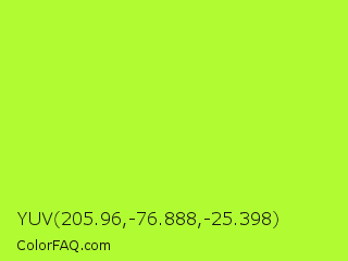 YUV 205.96,-76.888,-25.398 Color Image