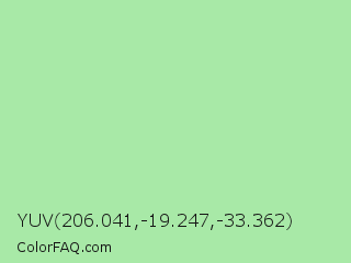 YUV 206.041,-19.247,-33.362 Color Image