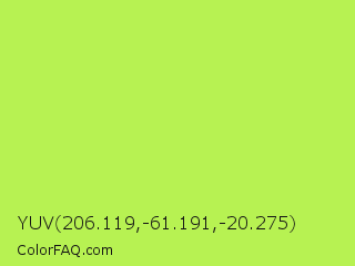YUV 206.119,-61.191,-20.275 Color Image