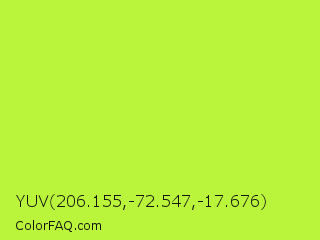 YUV 206.155,-72.547,-17.676 Color Image