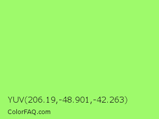 YUV 206.19,-48.901,-42.263 Color Image