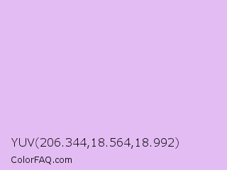YUV 206.344,18.564,18.992 Color Image