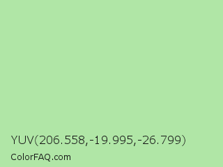 YUV 206.558,-19.995,-26.799 Color Image