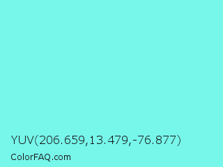 YUV 206.659,13.479,-76.877 Color Image