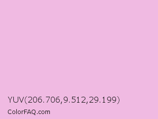 YUV 206.706,9.512,29.199 Color Image