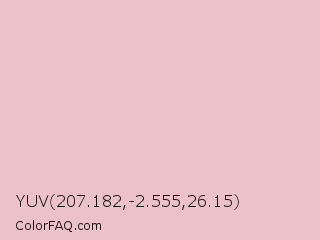 YUV 207.182,-2.555,26.15 Color Image