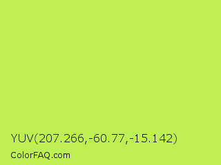 YUV 207.266,-60.77,-15.142 Color Image