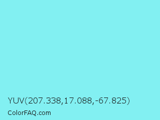 YUV 207.338,17.088,-67.825 Color Image