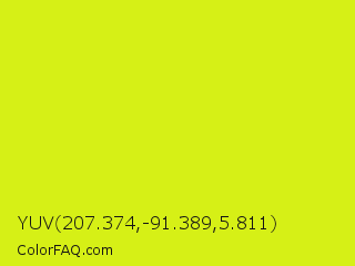 YUV 207.374,-91.389,5.811 Color Image