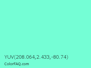 YUV 208.064,2.433,-80.74 Color Image