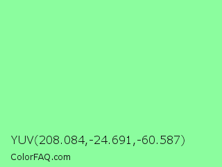 YUV 208.084,-24.691,-60.587 Color Image