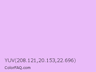 YUV 208.121,20.153,22.696 Color Image