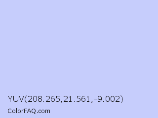 YUV 208.265,21.561,-9.002 Color Image