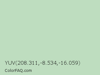 YUV 208.311,-8.534,-16.059 Color Image