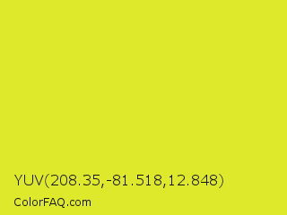 YUV 208.35,-81.518,12.848 Color Image