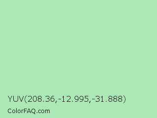 YUV 208.36,-12.995,-31.888 Color Image