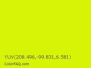 YUV 208.496,-99.831,6.581 Color Image