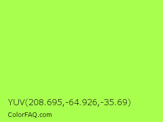 YUV 208.695,-64.926,-35.69 Color Image