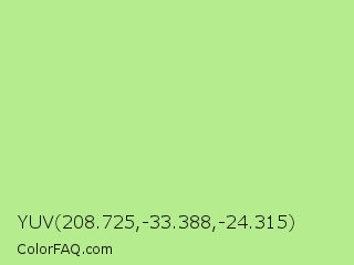 YUV 208.725,-33.388,-24.315 Color Image