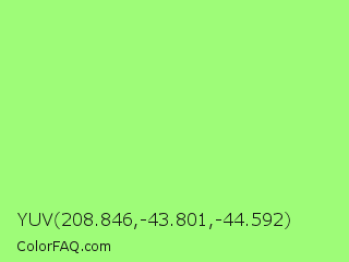 YUV 208.846,-43.801,-44.592 Color Image