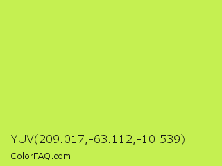 YUV 209.017,-63.112,-10.539 Color Image