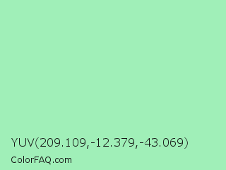 YUV 209.109,-12.379,-43.069 Color Image