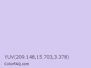 YUV 209.148,15.703,3.378 Color Image