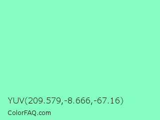 YUV 209.579,-8.666,-67.16 Color Image