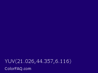 YUV 21.026,44.357,6.116 Color Image