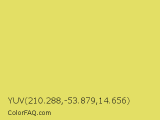 YUV 210.288,-53.879,14.656 Color Image