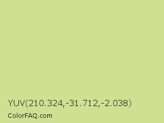 YUV 210.324,-31.712,-2.038 Color Image