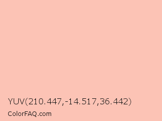 YUV 210.447,-14.517,36.442 Color Image