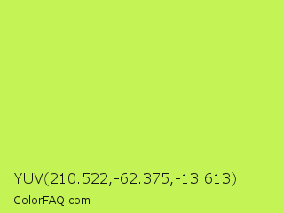 YUV 210.522,-62.375,-13.613 Color Image