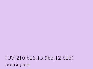 YUV 210.616,15.965,12.615 Color Image