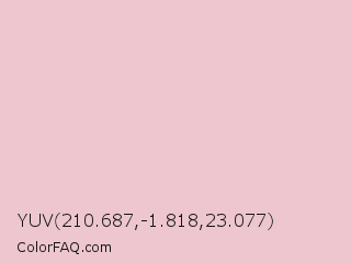 YUV 210.687,-1.818,23.077 Color Image