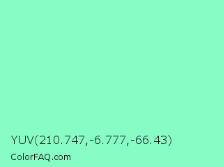 YUV 210.747,-6.777,-66.43 Color Image