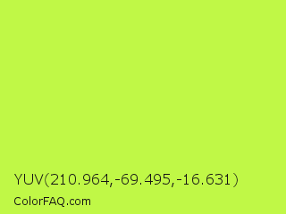 YUV 210.964,-69.495,-16.631 Color Image