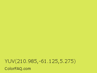 YUV 210.985,-61.125,5.275 Color Image