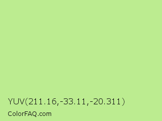 YUV 211.16,-33.11,-20.311 Color Image