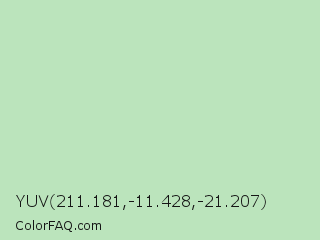 YUV 211.181,-11.428,-21.207 Color Image