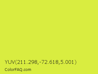 YUV 211.298,-72.618,5.001 Color Image